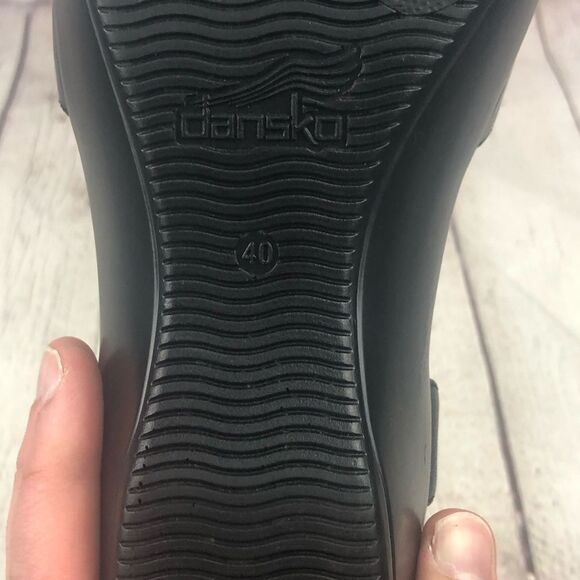 Dansko Black Leather Sandals Women's EU 40 - Picture 11 of 12